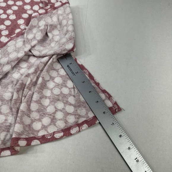 LuLaRoe Women's Size XS Short Sleeve Top Polka Dot Brown White Preowned - Picture 9 of 12